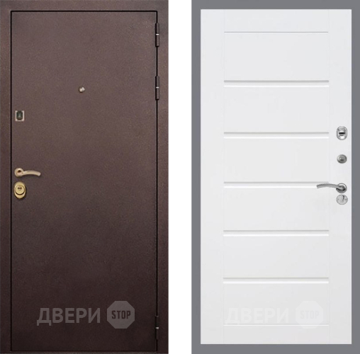 Входная металлическая Дверь Рекс (REX) Лайт 3К Сити Белый ясень в Дмитрове