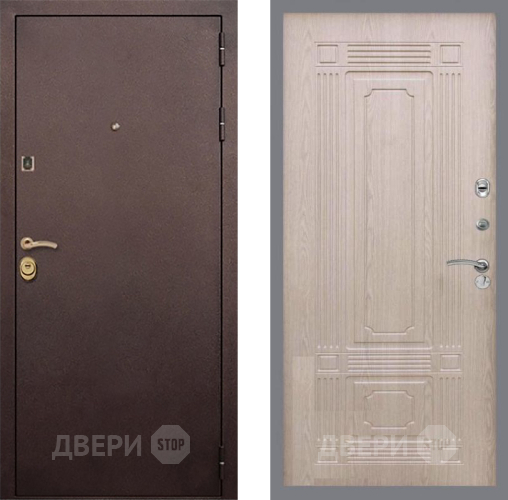 Входная металлическая Дверь Рекс (REX) Лайт 3К FL-2 Беленый дуб в Дмитрове