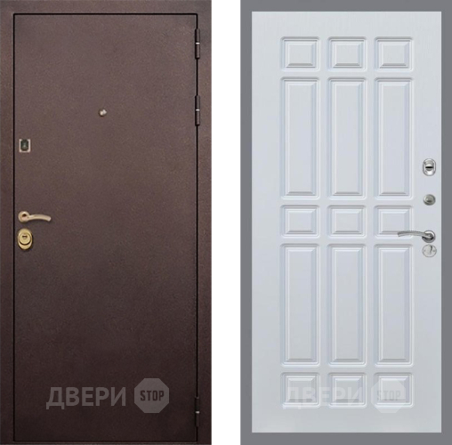 Входная металлическая Дверь Рекс (REX) Лайт 3К FL-33 Белый ясень в Дмитрове