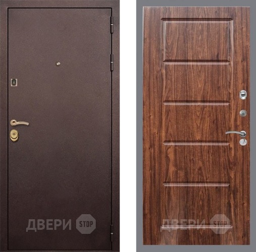 Входная металлическая Дверь Рекс (REX) Лайт 3К FL-39 орех тисненый в Дмитрове