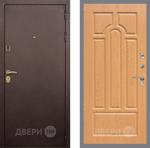 Входная металлическая Дверь Рекс (REX) Лайт 3К FL-58 Дуб в Дмитрове
