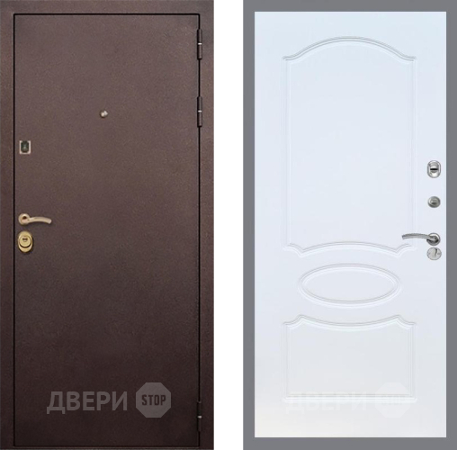 Входная металлическая Дверь Рекс (REX) Лайт 3К FL-128 Белый ясень в Дмитрове