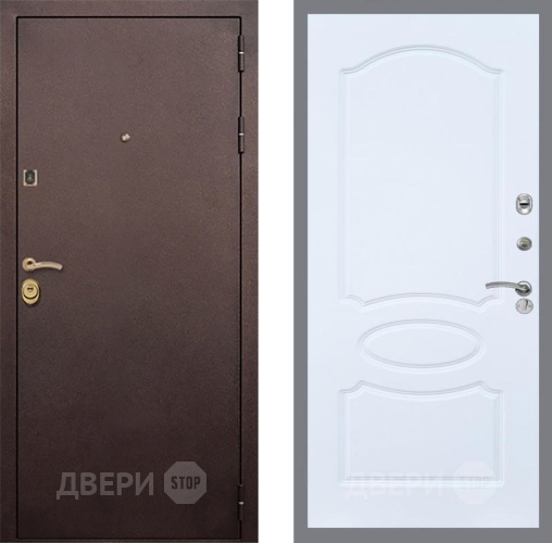 Входная металлическая Дверь Рекс (REX) Лайт 3К FL-128 Силк Сноу в Дмитрове