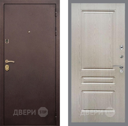 Входная металлическая Дверь Рекс (REX) Лайт 3К FL-243 Беленый дуб в Дмитрове
