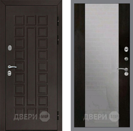 Входная металлическая Дверь Рекс (REX) Сенатор 3К СБ-16 Зеркало Венге в Дмитрове