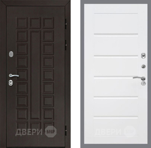 Входная металлическая Дверь Рекс (REX) Сенатор 3К Сити Белый ясень в Дмитрове