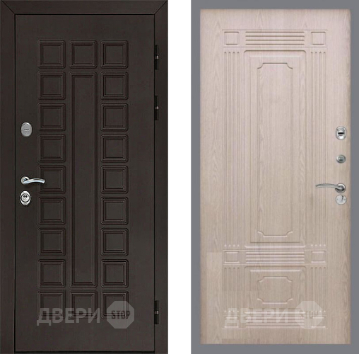 Входная металлическая Дверь Рекс (REX) Сенатор 3К FL-2 Беленый дуб в Дмитрове