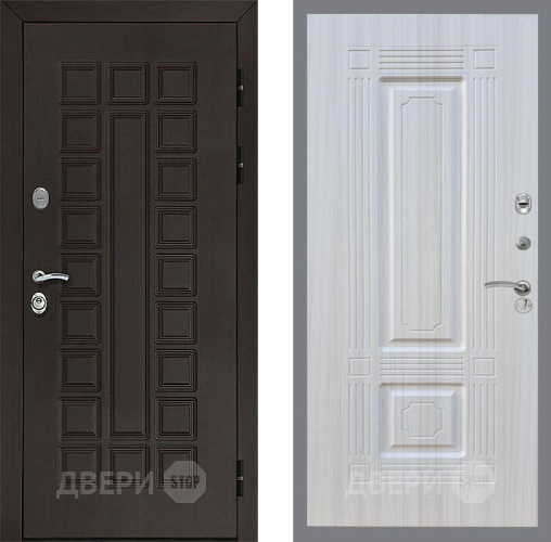Входная металлическая Дверь Рекс (REX) Сенатор 3К FL-2 Сандал белый в Дмитрове
