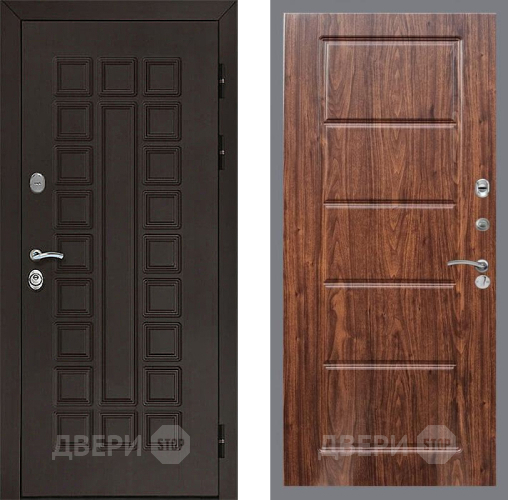 Дверь Рекс (REX) Сенатор 3К FL-39 орех тисненый в Дмитрове