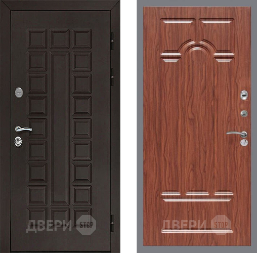 Дверь Рекс (REX) Сенатор 3К FL-58 орех тисненый в Дмитрове