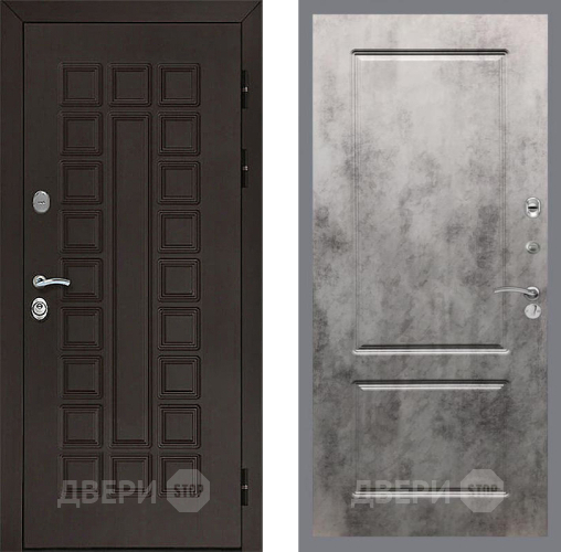 Входная металлическая Дверь Рекс (REX) Сенатор 3К FL-117 Бетон темный в Дмитрове