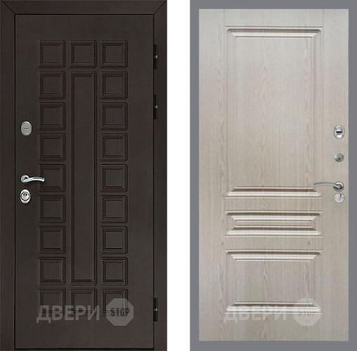 Входная металлическая Дверь Рекс (REX) Сенатор 3К FL-243 Беленый дуб в Дмитрове