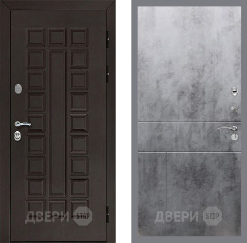 Входная металлическая Дверь Рекс (REX) Сенатор 3К FL-290 Бетон темный в Дмитрове