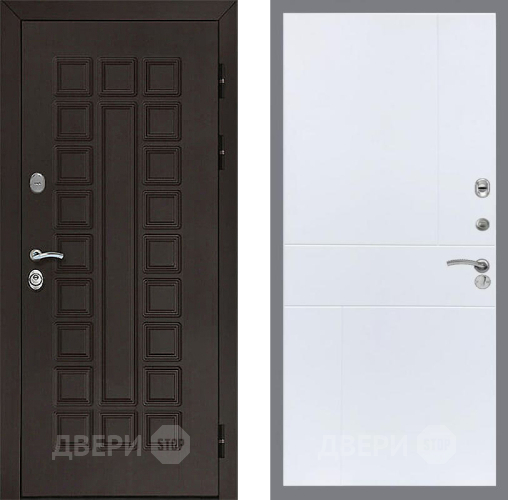 Входная металлическая Дверь Рекс (REX) Сенатор 3К FL-290 Силк Сноу в Дмитрове