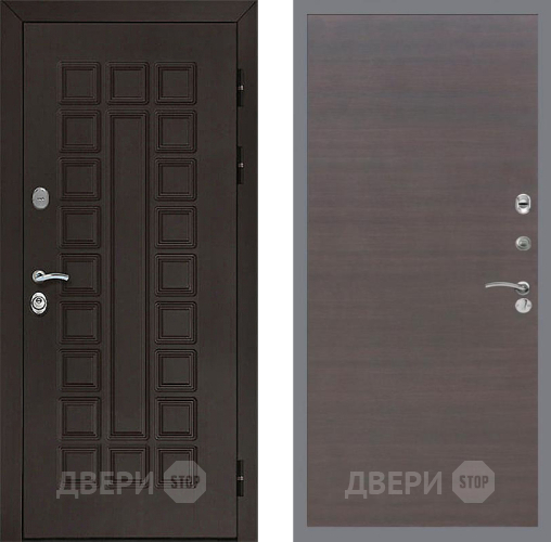 Входная металлическая Дверь Рекс (REX) Сенатор 3К GL венге поперечный в Дмитрове