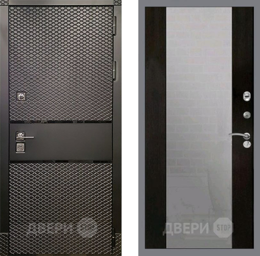 Дверь Рекс (REX) 15 Черный Кварц СБ-16 Зеркало Венге в Дмитрове