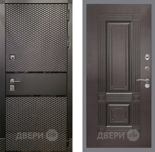Входная металлическая Дверь Рекс (REX) 15 Черный Кварц FL-2 Венге в Дмитрове