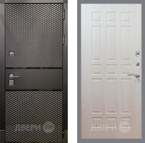 Входная металлическая Дверь Рекс (REX) 15 Черный Кварц FL-33 Беленый дуб в Дмитрове