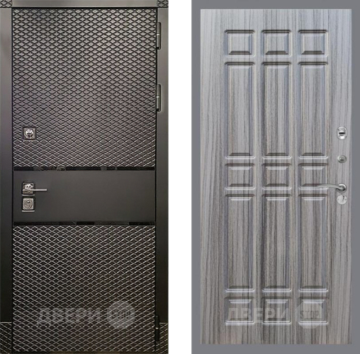Входная металлическая Дверь Рекс (REX) 15 Черный Кварц FL-33 Сандал грей в Дмитрове