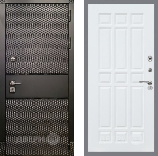 Входная металлическая Дверь Рекс (REX) 15 Черный Кварц FL-33 Силк Сноу в Дмитрове