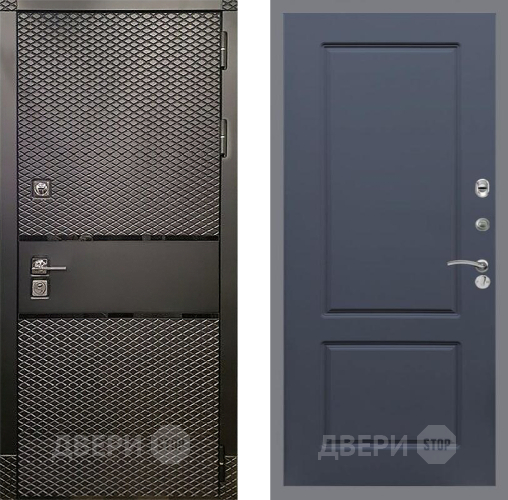 Входная металлическая Дверь Рекс (REX) 15 Черный Кварц FL-117 Силк титан в Дмитрове