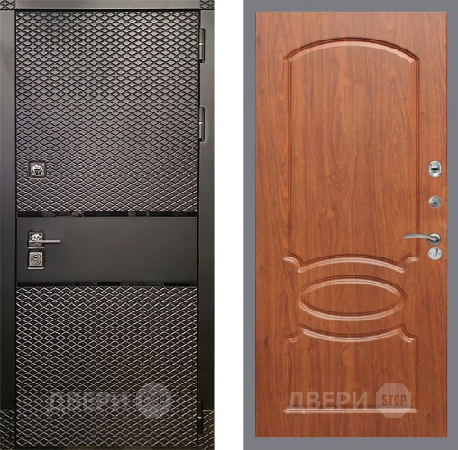 Входная металлическая Дверь Рекс (REX) 15 Черный Кварц FL-128 Морёная берёза в Дмитрове