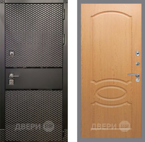 Входная металлическая Дверь Рекс (REX) 15 Черный Кварц FL-128 Дуб в Дмитрове