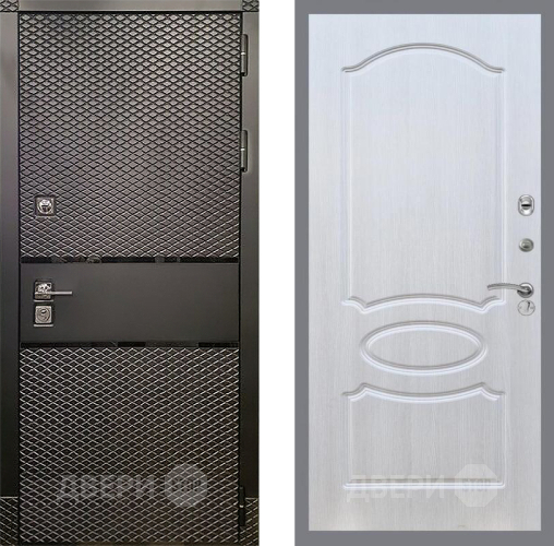 Входная металлическая Дверь Рекс (REX) 15 Черный Кварц FL-128 Лиственница беж в Дмитрове