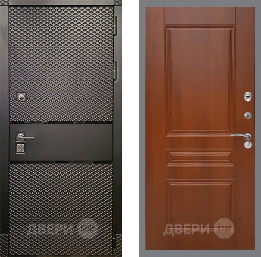 Входная металлическая Дверь Рекс (REX) 15 Черный Кварц FL-243 Итальянский орех в Дмитрове