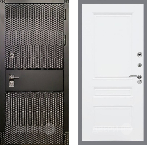 Входная металлическая Дверь Рекс (REX) 15 Черный Кварц FL-243 Силк Сноу в Дмитрове