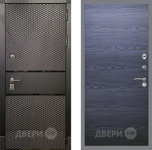 Дверь Рекс (REX) 15 Черный Кварц GL Дуб тангенальный черный в Дмитрове