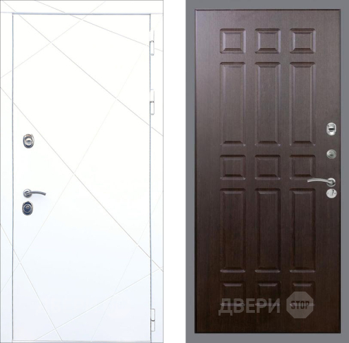 Входная металлическая Дверь Рекс (REX) 13 Силк Сноу FL-33 Венге в Дмитрове