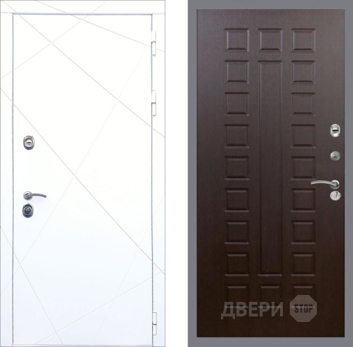 Входная металлическая Дверь Рекс (REX) 13 Силк Сноу FL-183 Венге в Дмитрове