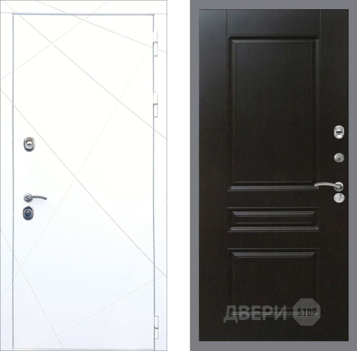 Входная металлическая Дверь Рекс (REX) 13 Силк Сноу FL-243 Венге в Дмитрове