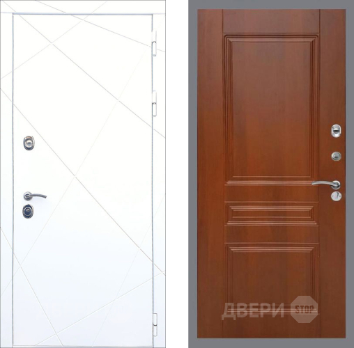 Входная металлическая Дверь Рекс (REX) 13 Силк Сноу FL-243 Итальянский орех в Дмитрове