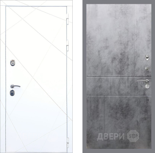 Входная металлическая Дверь Рекс (REX) 13 Силк Сноу FL-290 Бетон темный в Дмитрове