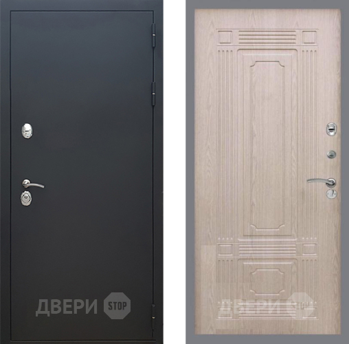 Дверь Рекс (REX) 5 Черный Муар FL-2 Беленый дуб в Дмитрове