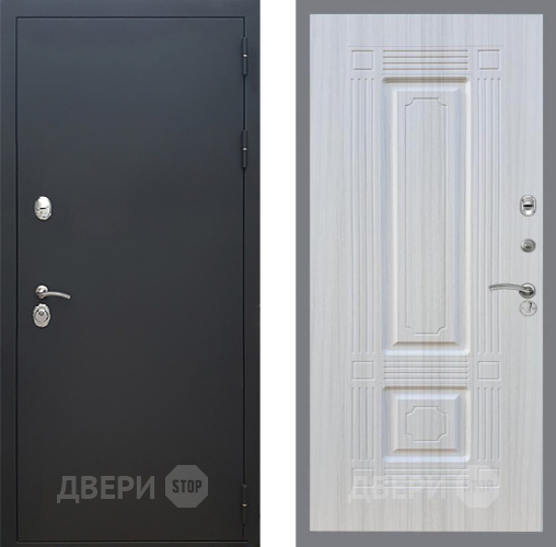 Входная металлическая Дверь Рекс (REX) 5 Черный Муар FL-2 Сандал белый в Дмитрове