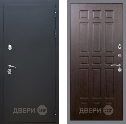 Входная металлическая Дверь Рекс (REX) 5 Черный Муар FL-33 Венге в Дмитрове