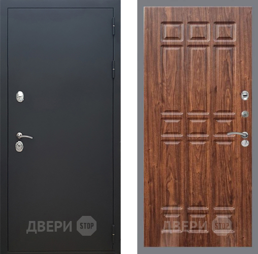 Дверь Рекс (REX) 5 Черный Муар FL-33 орех тисненый в Дмитрове
