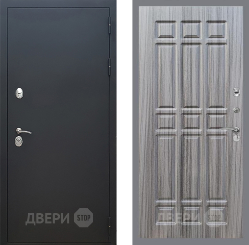 Входная металлическая Дверь Рекс (REX) 5 Черный Муар FL-33 Сандал грей в Дмитрове