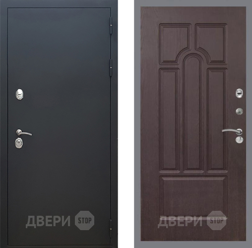 Входная металлическая Дверь Рекс (REX) 5 Черный Муар FL-58 Венге в Дмитрове