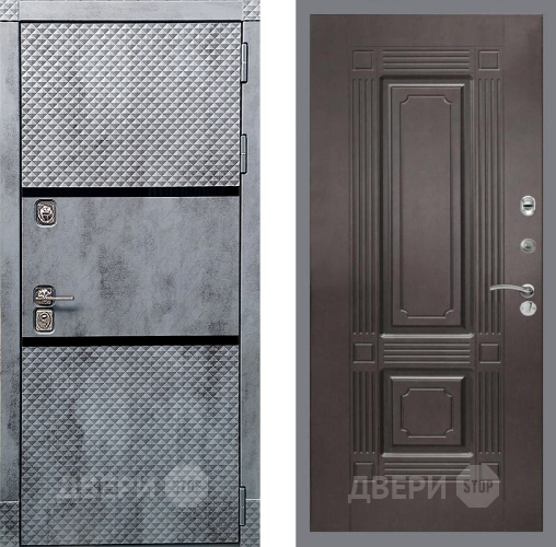 Входная металлическая Дверь Рекс (REX) 15 Бетон Темный FL-2 Венге в Дмитрове