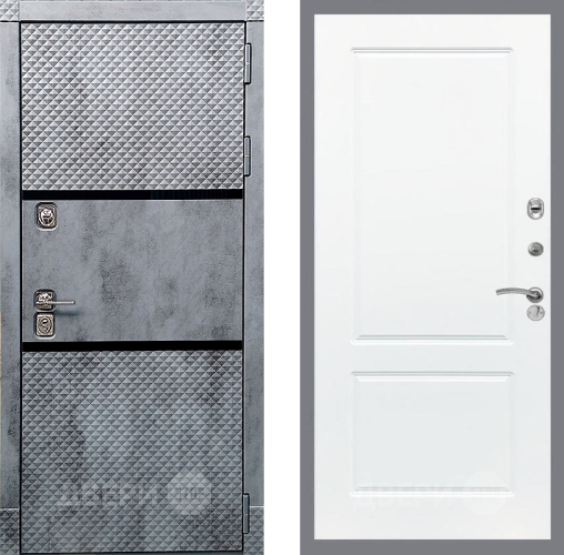 Дверь Рекс (REX) 15 Бетон Темный FL-117 Силк Сноу в Дмитрове