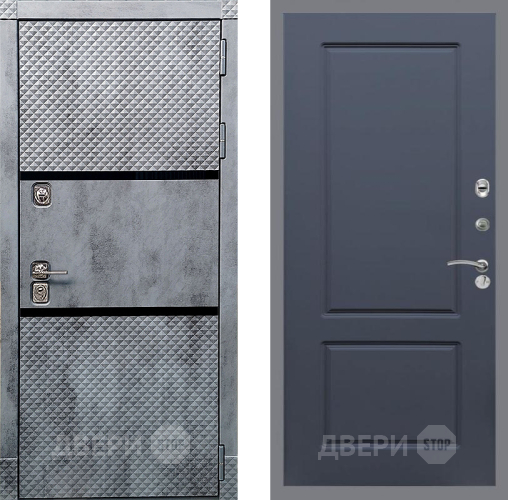 Входная металлическая Дверь Рекс (REX) 15 Бетон Темный FL-117 Силк титан в Дмитрове