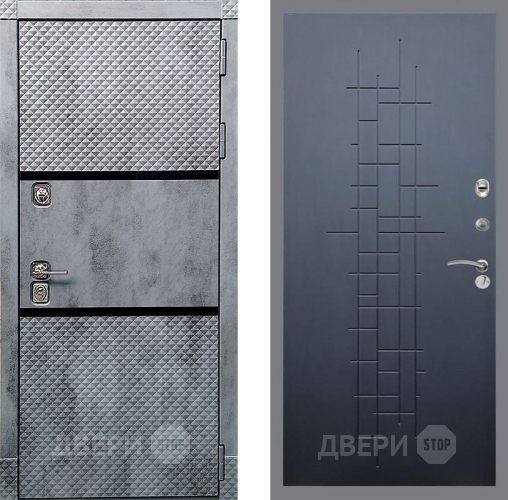 Входная металлическая Дверь Рекс (REX) 15 Бетон Темный FL-289 Ясень черный в Дмитрове