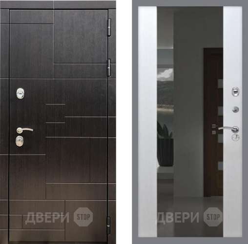 Дверь Рекс (REX) 20 СБ-16 Зеркало Белый ясень в Дмитрове