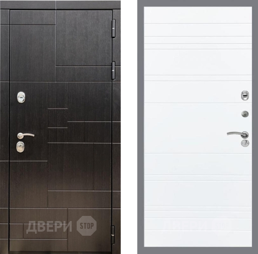Входная металлическая Дверь Рекс (REX) 20 Line Силк Сноу в Дмитрове