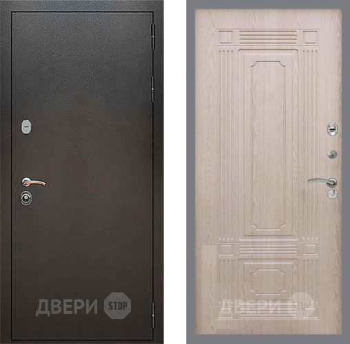 Входная металлическая Дверь Рекс (REX) 5 Серебро Антик FL-2 Беленый дуб в Дмитрове
