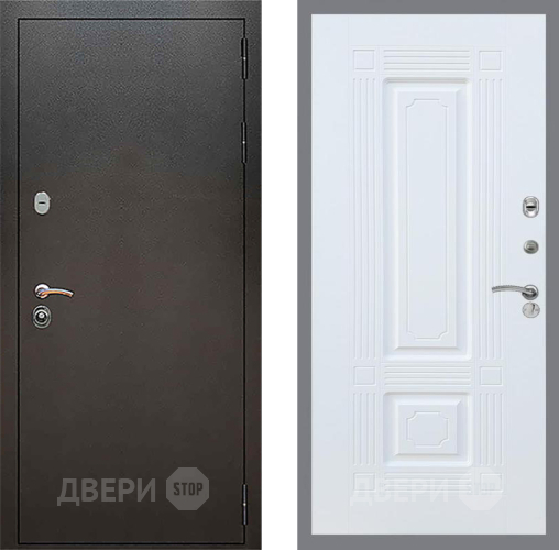 Входная металлическая Дверь Рекс (REX) 5 Серебро Антик FL-2 Силк Сноу в Дмитрове